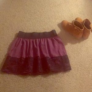 Purple skirt with lace detail!